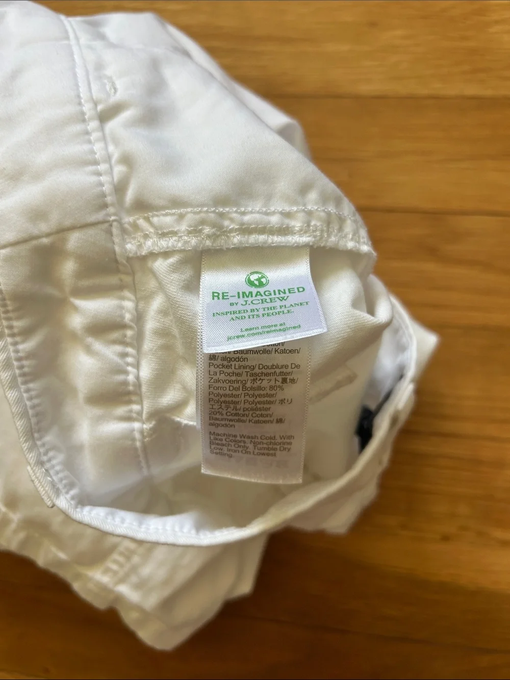 J. Crew White Casual Chino Shorts